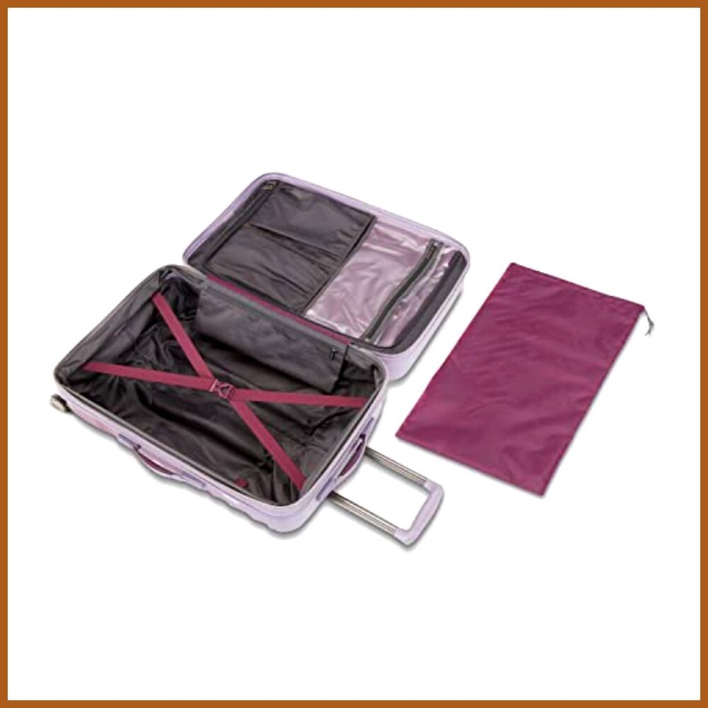 20-Inch Spinner Carry-On Luggage with ABS Hard Shell - Picture 3 of 6